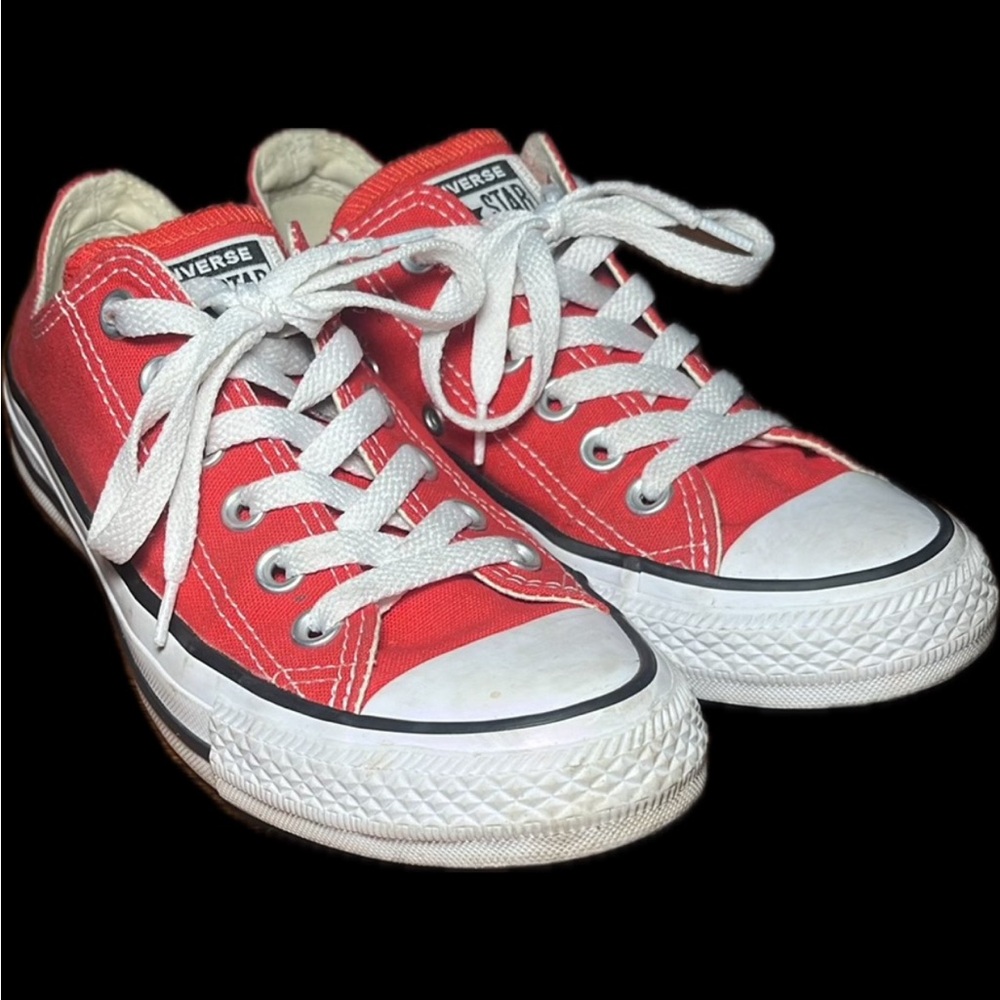 Converse Red and White Chuck Taylor Sneakers